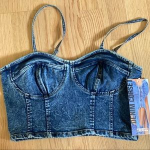 Denim Jean corset